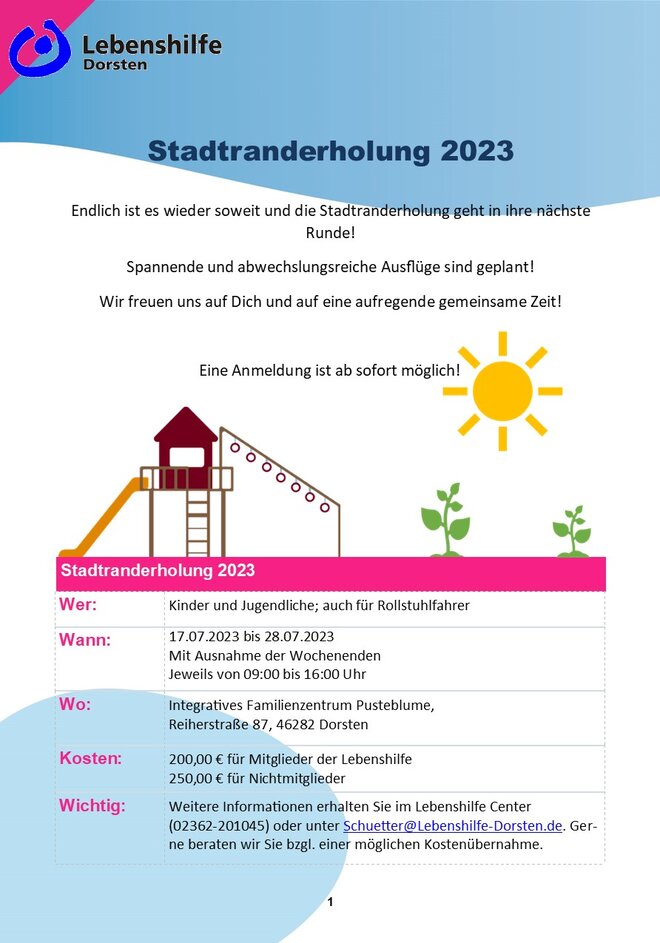 Stadtranderholung