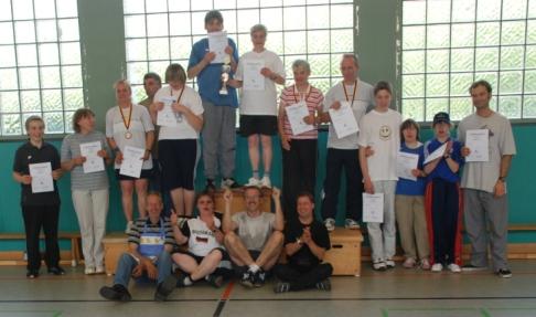 Badminton-Gruppe